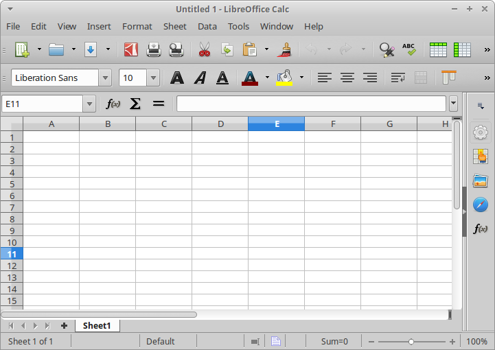 LibreOffice Calc error