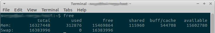 Xubuntu память после запуска